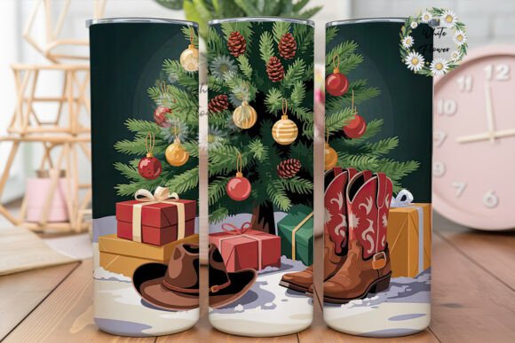 Cowboy Christmas Tumbler Wrap Review