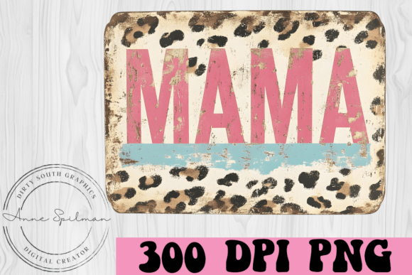 Distressed MAMA Sign for Western Embroidery Projects