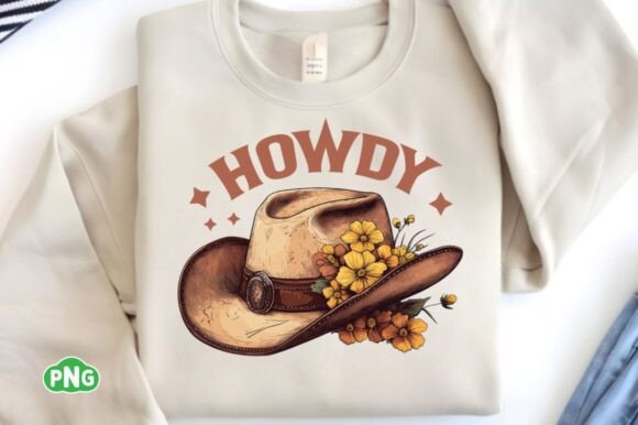 Howdy Western Cowgirl PNG: A Bold Embroidery Design for Real Projects
