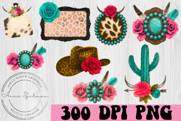 Set of 8 Western Theme Design Elements Review for Real Projects