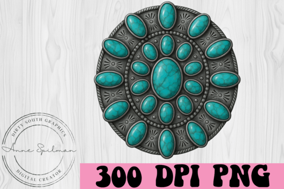 Turquoise Concho Western Theme Review for Real Embroidery Projects