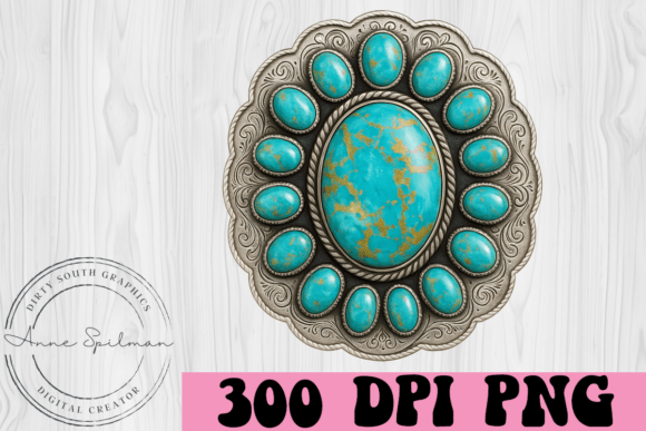Turquoise Silver Western Concho Review for Embroidery Projects