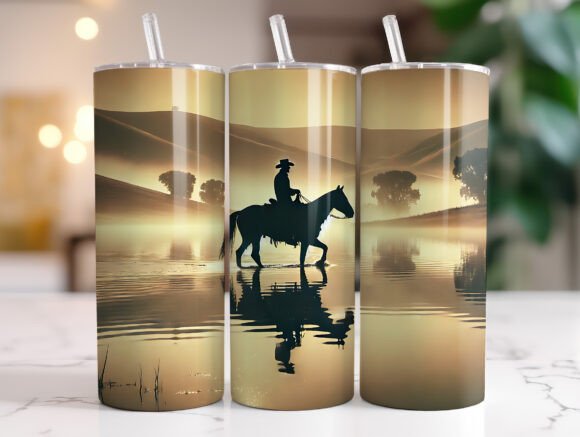 Western Cowboy 20oz Tumbler Wrap Design Review