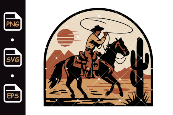 Western Cowboy Riding Horse with Lasso Embroidery Design Review